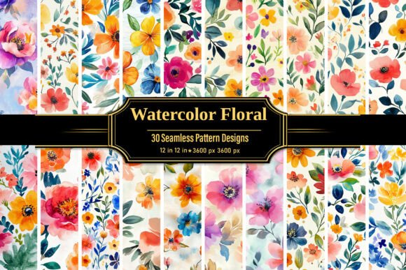 Download Watercolor Summer Flowers Backgrounds - Watercolor summer flowers Collection