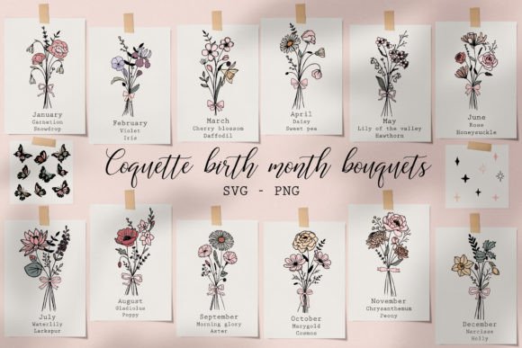 Download Birth Flower Bouquet Svg Wildflower Svg - Wild Collection