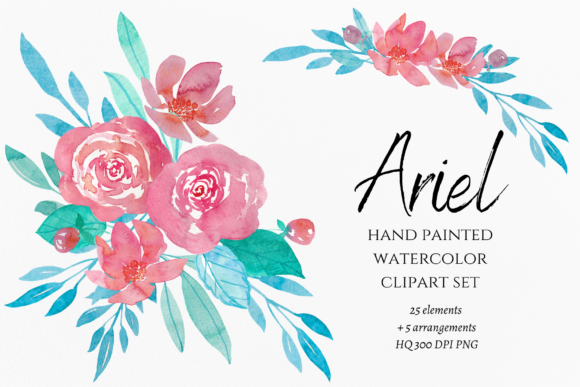 Download Watercolor Summer Flowers Clipart - Watercolor summer flowers Collection