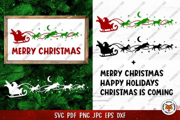 Download Santa Claus Sleigh SVG, Christmas Sleigh - Christmas sleigh Collection