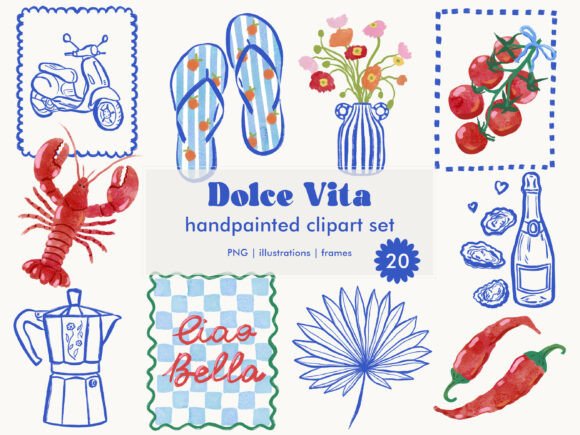 Download Dolce Vita Summer Clipart Collection PNG - Summer clipart Collection