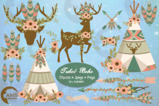 Download Tribal Wildlife Clipart in Browns - Wild Collection