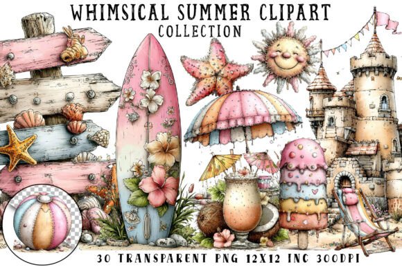 Download Whimsical Summer Clipart - Summer clipart Collection
