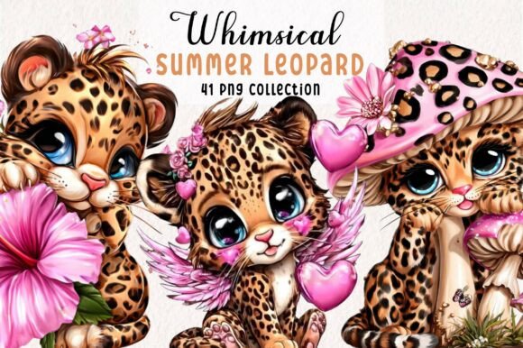 Download Whimsical Leopard Summer Clipart - Summer clipart Collection