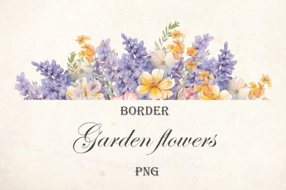 Download Watercolor Summer Flowers Border - Watercolor summer flowers Collection