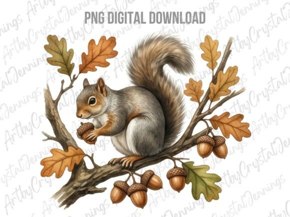 Download Fall Squirrel Acorn Clipart PNG - Acorn clipart Collection