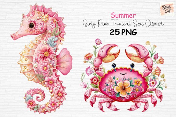 Download Girly Pink Tropical Sea Summer Clipart - Summer clipart Collection