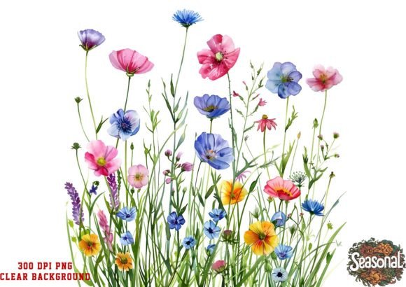 Download Wildflower Meadow, Gardening Clipart - Wild Collection