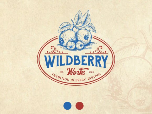 Download Wildberry Works – Hand-Drawn Vintage Log - Wild Collection
