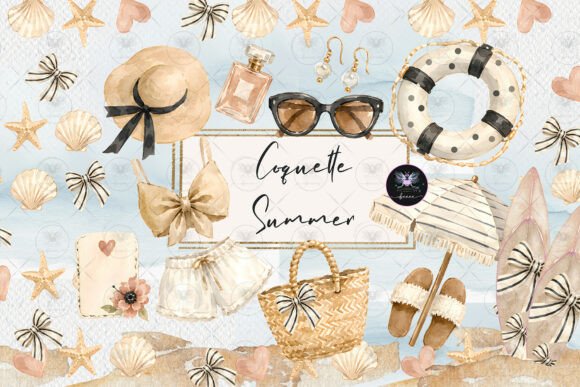Download Coastal Coquette Summer Clipart - Summer clipart Collection