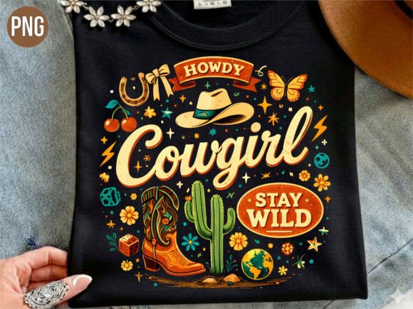 Download Howdy Cowgirl Stay Wild Western PNG - Wild Collection