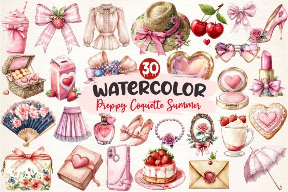 Download Preppy Coquette Summer Clipart - Summer clipart Collection