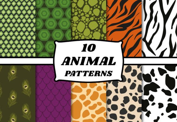 Download Wild Animal Pattern Set Wildlife Art - Wild Collection